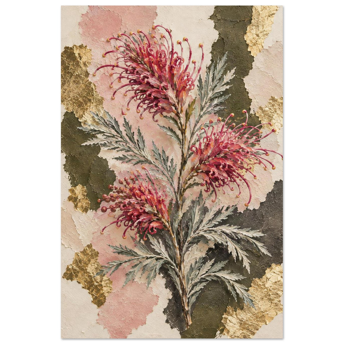 Grevillea Australian Native Flower Fine Art Poster 60x90 cm 24x36″