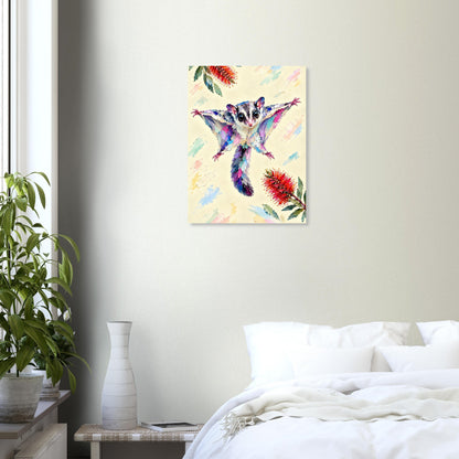 Sugar Glider Painted Australian Animal Fine Art Poster