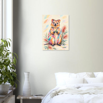 Quokka Painted Australian Animal Fine Art Poster