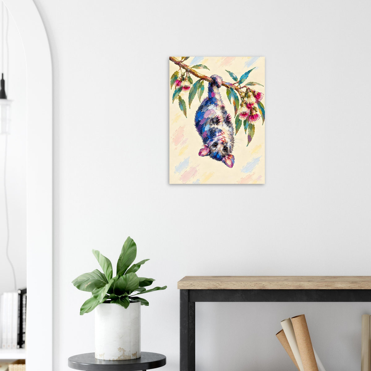 Possum Painted Australian Animal Fine Art Poster