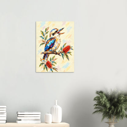 Kookaburra Painted Australian Animal Fine Art Poster