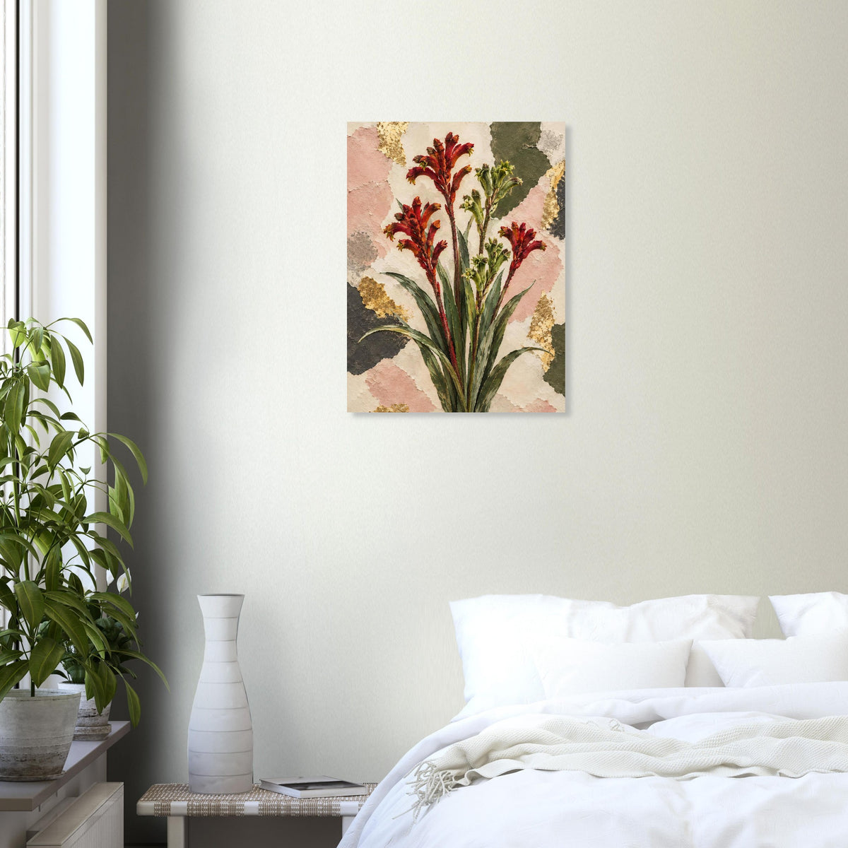 Kangaroo Paw Australian Native Flower Fine Art Poster