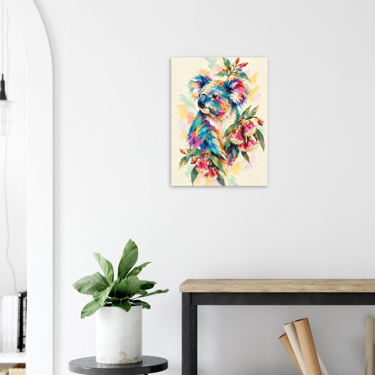 Koala Painted Australian Animal Fine Art Poster