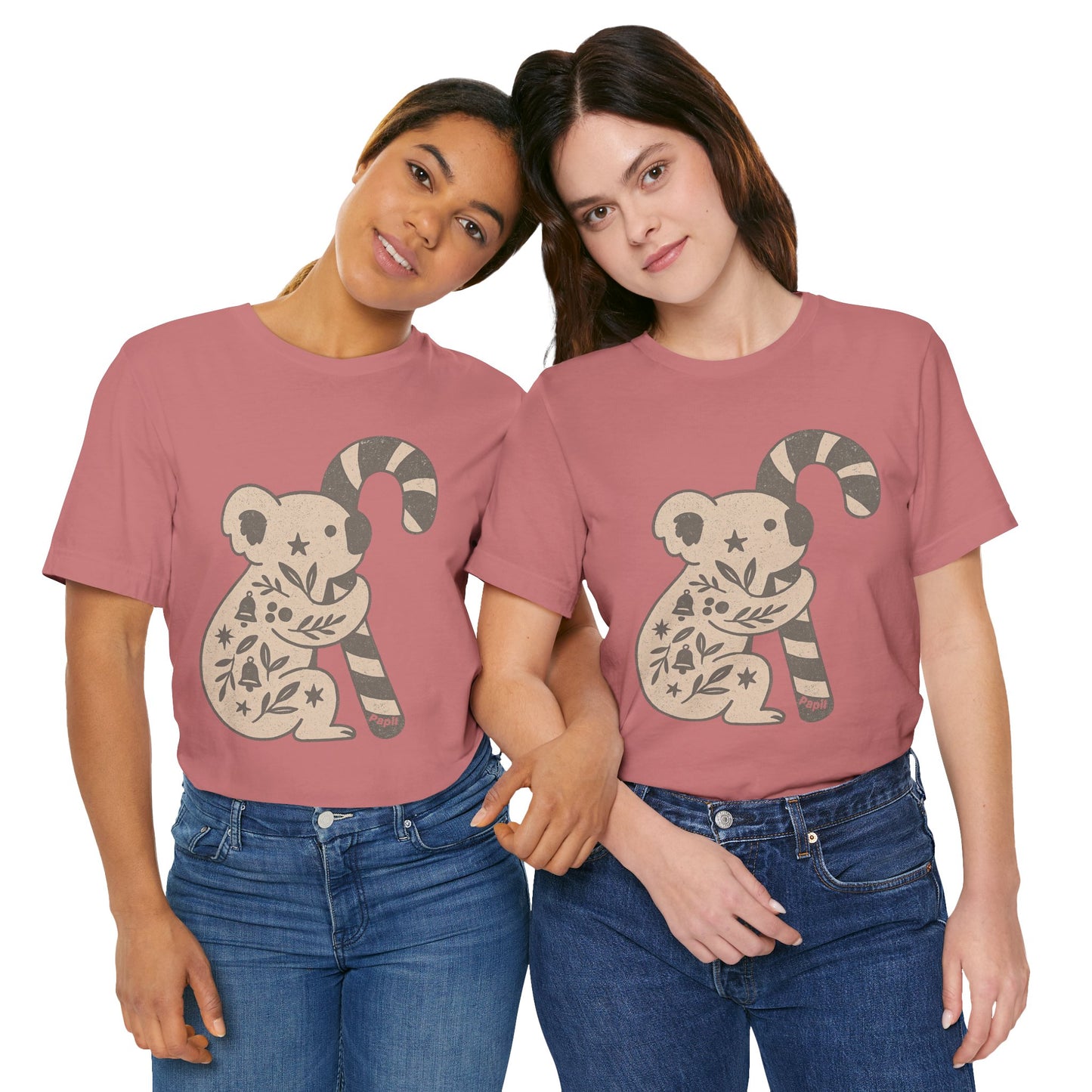G'day Koala Christmas Tee, Cosy Botanical Unisex Aussie Holiday Shirt