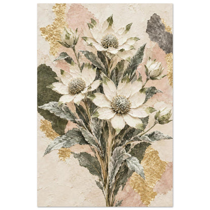 Flannel Flower Australian Native Flower Fine Art Poster 30x45 cm 12x18″