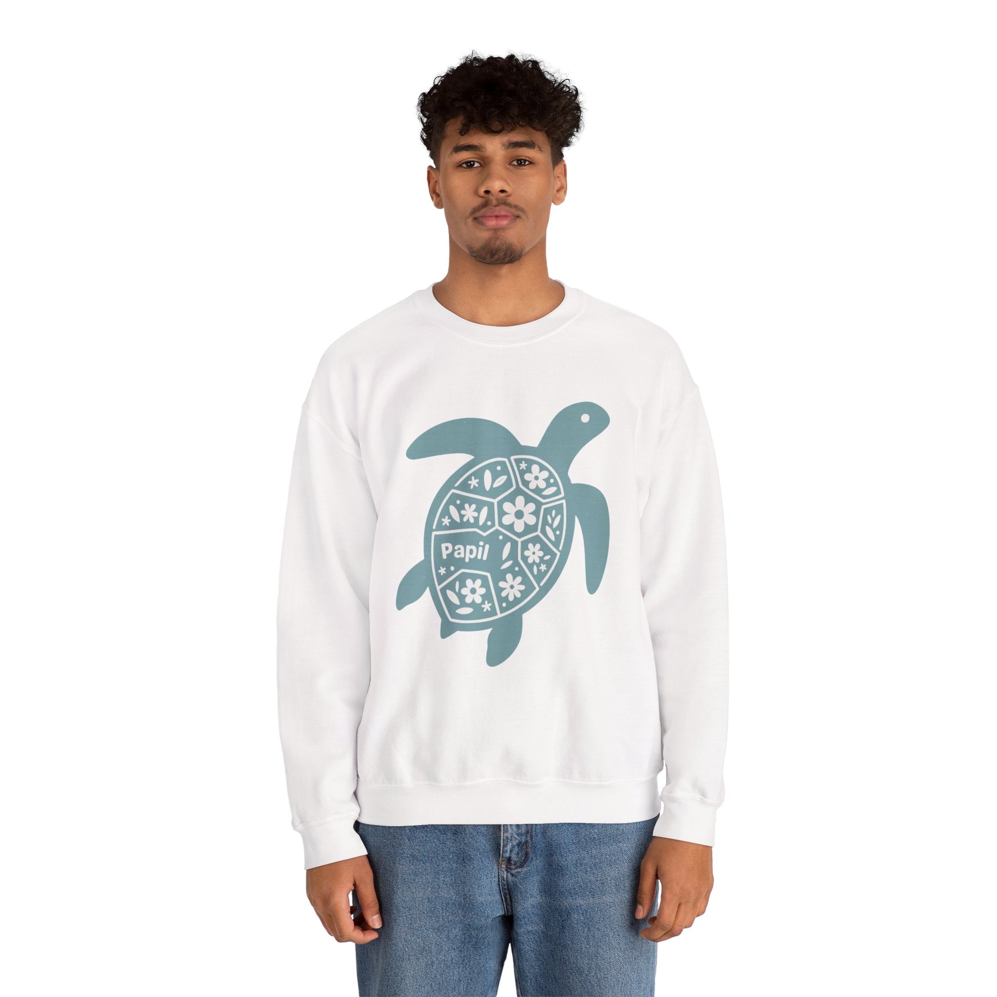 Shell Yeah! Floral Sea Turtle Cosy Crewneck Sweatshirt