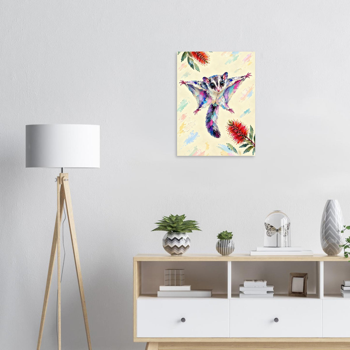 Sugar Glider Painted Australian Animal Fine Art Poster