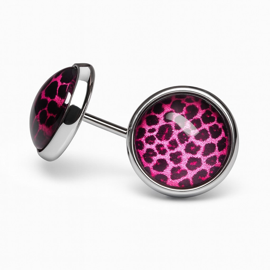 Wild Animal Print Stud Earrings, Handmade Everyday Statement Studs