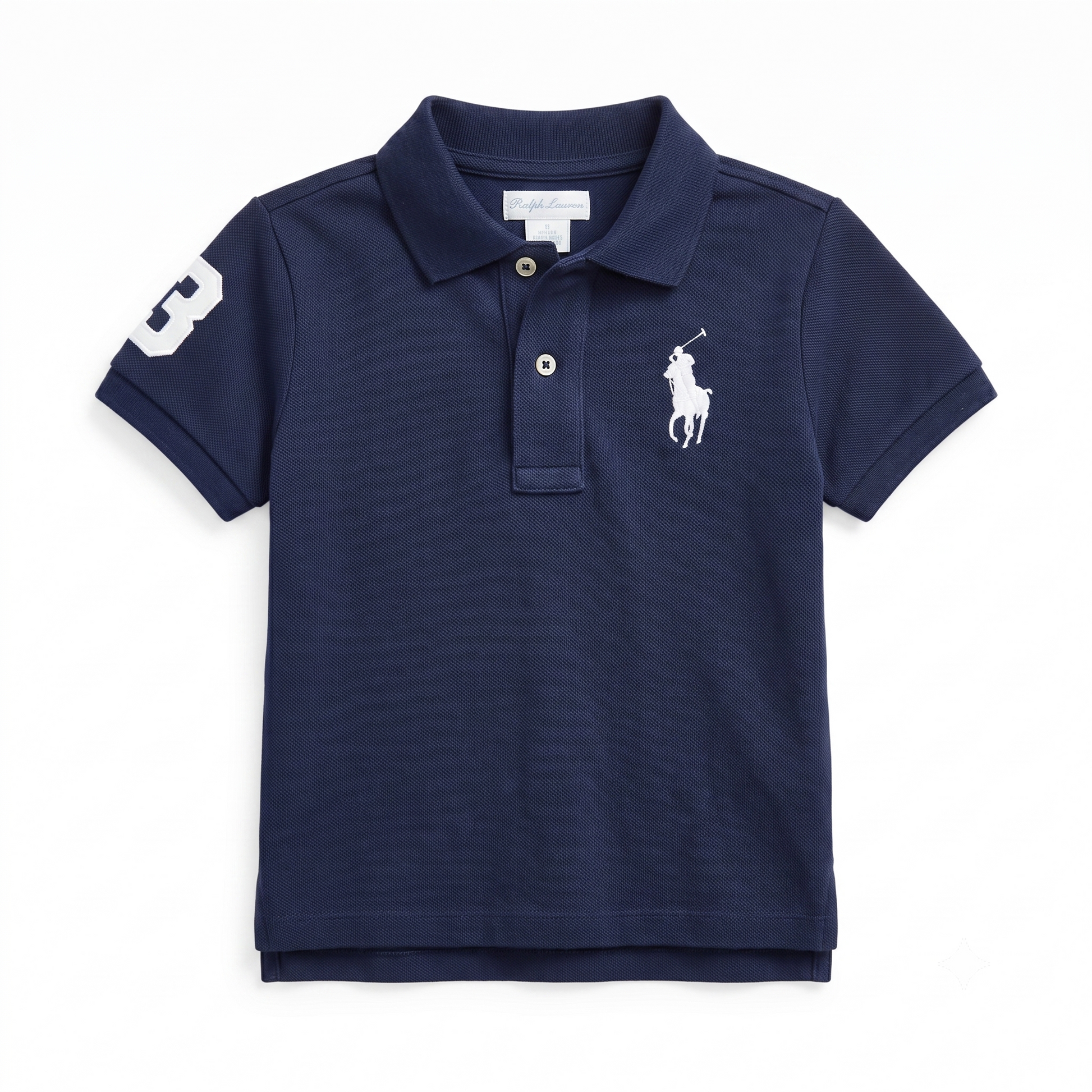 Ralph Lauren Polo Baby T-Shirt | Navy Collared | 18M | Pre-Owned Good