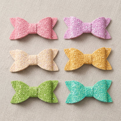 Glitter Hair Clips (2 Pack), Handmade Sparkly Alligator Clip Set