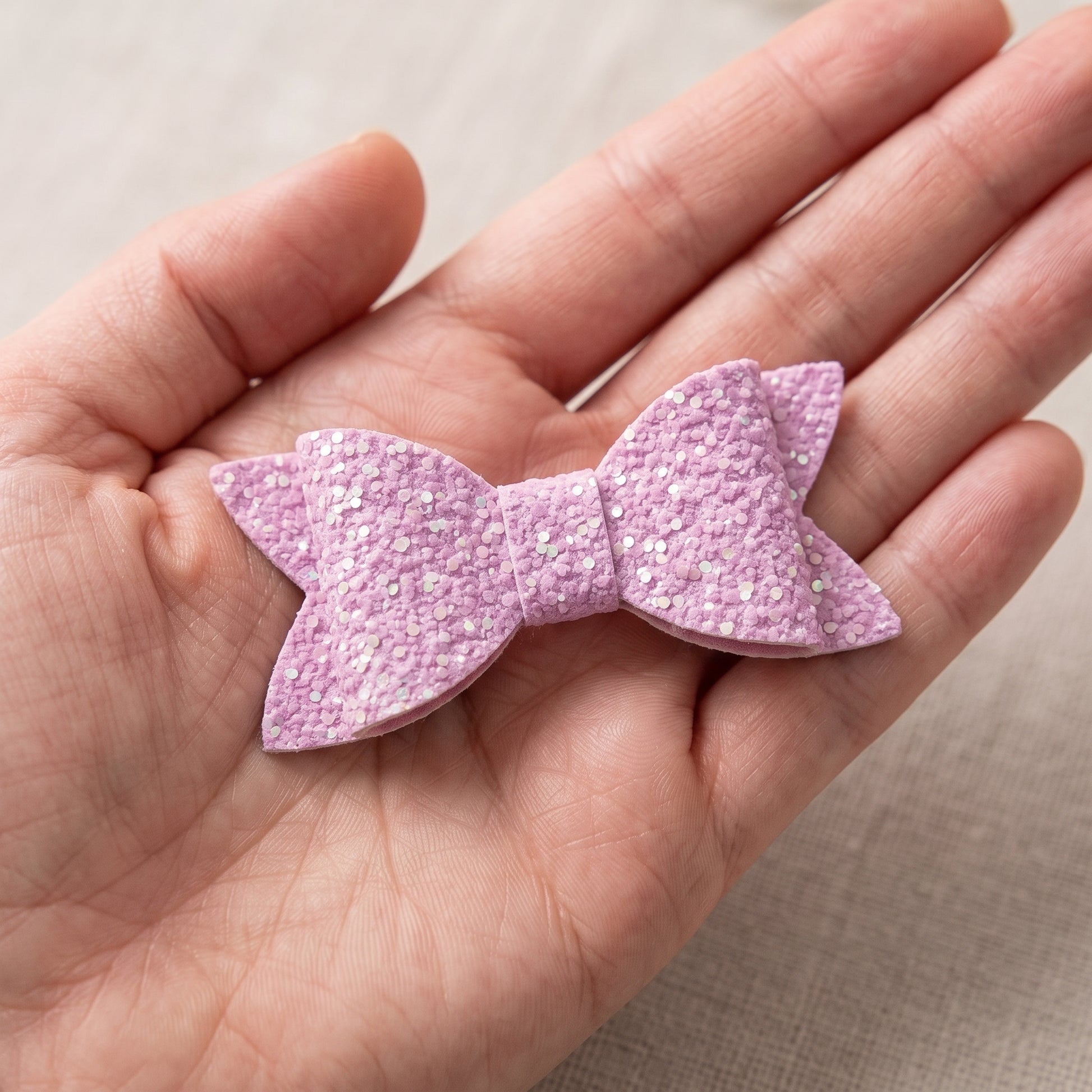 Glitter Hair Clips (2 Pack), Handmade Sparkly Alligator Clip Set