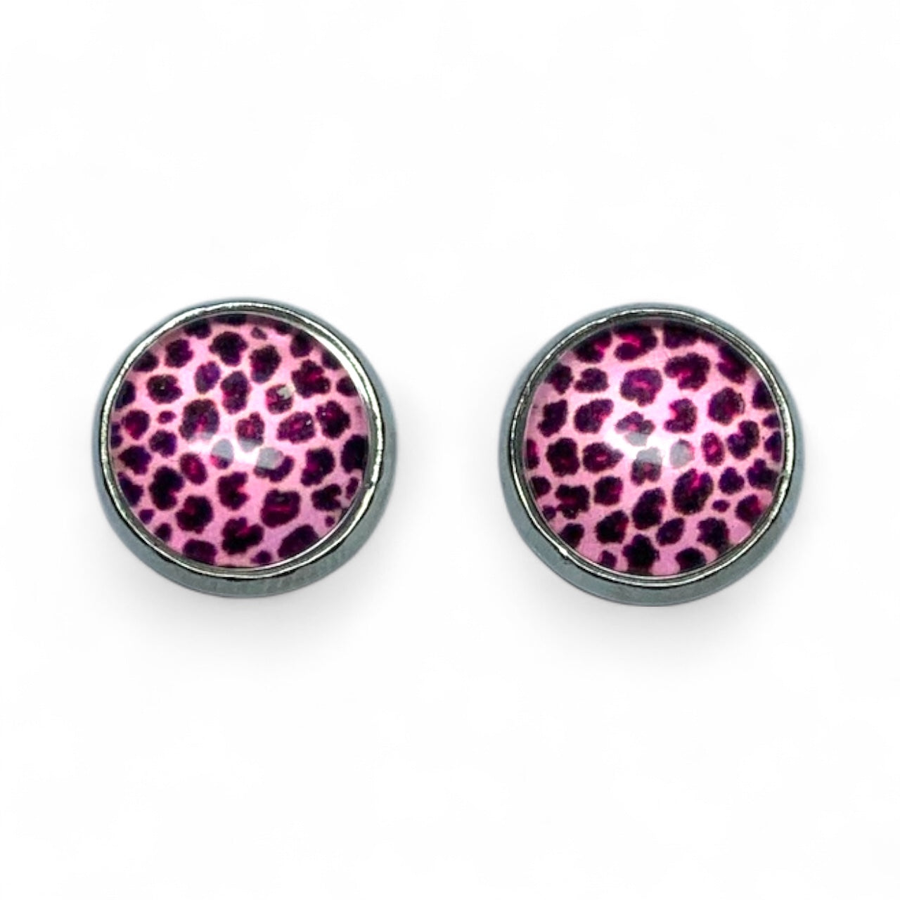 Wild Animal Print Stud Earrings, Handmade Everyday Statement Studs
