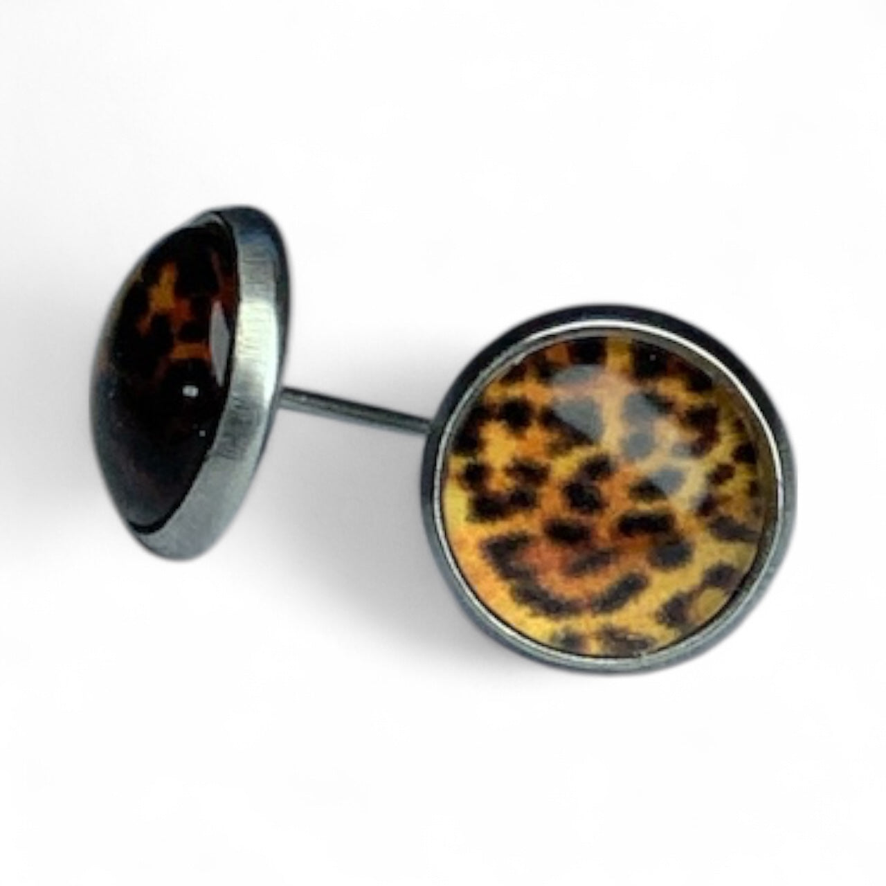 Wild Animal Print Stud Earrings, Handmade Everyday Statement Studs