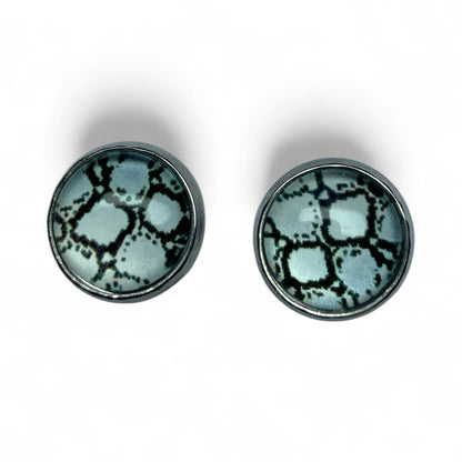 Wild Animal Print Stud Earrings, Handmade Everyday Statement Studs