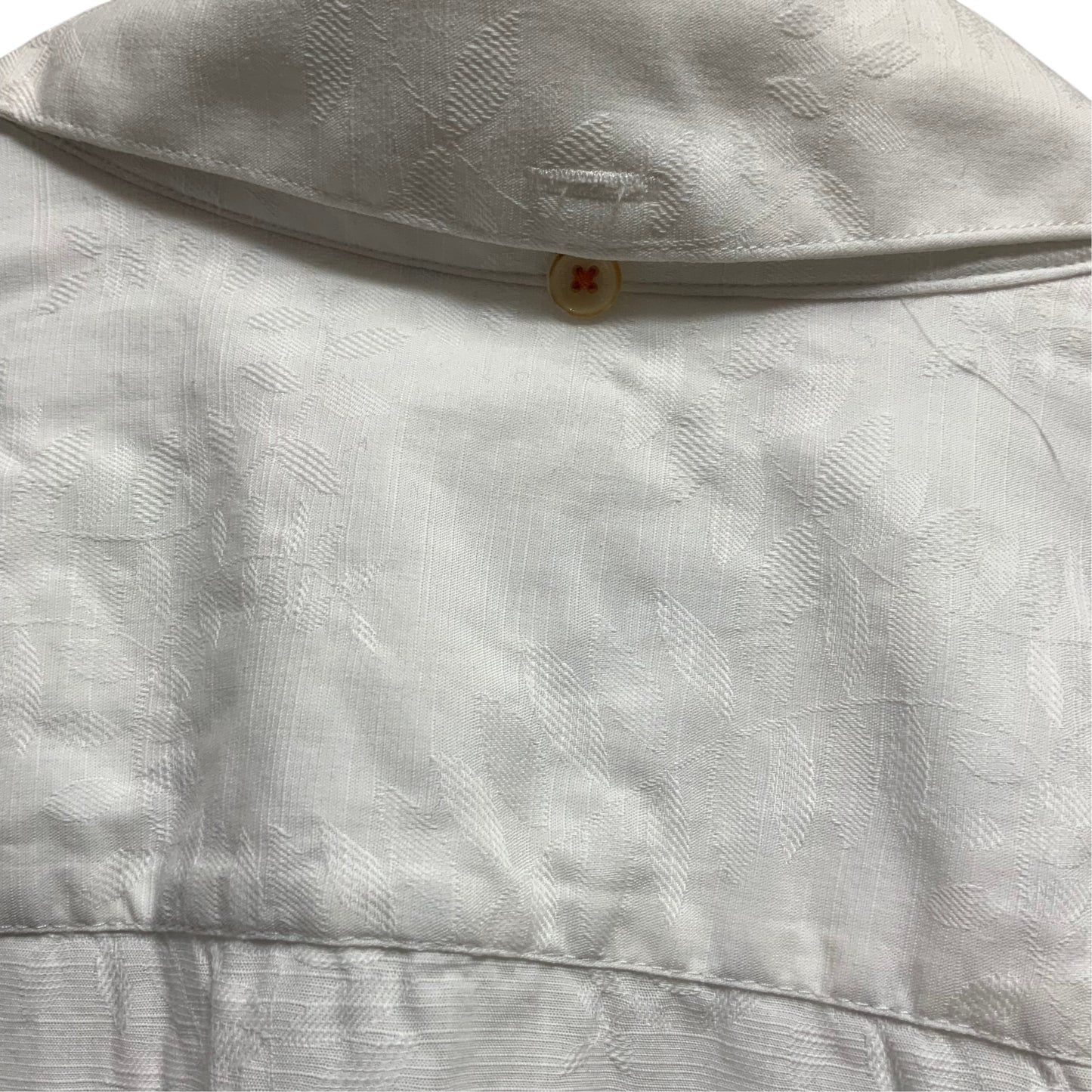 Ted Baker London White Embossed Shirt | Size 4 (Large) | Pre-Owned