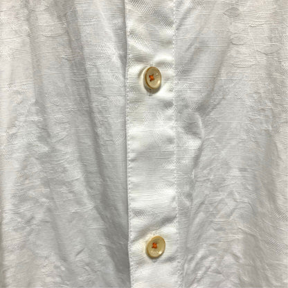 Ted Baker London White Embossed Shirt | Size 4 (Large) | Pre-Owned