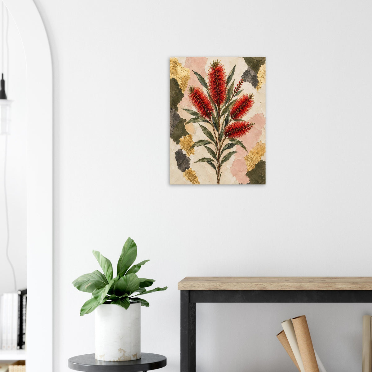 Bottlebrush Australian Native Flower Fine Art Poster