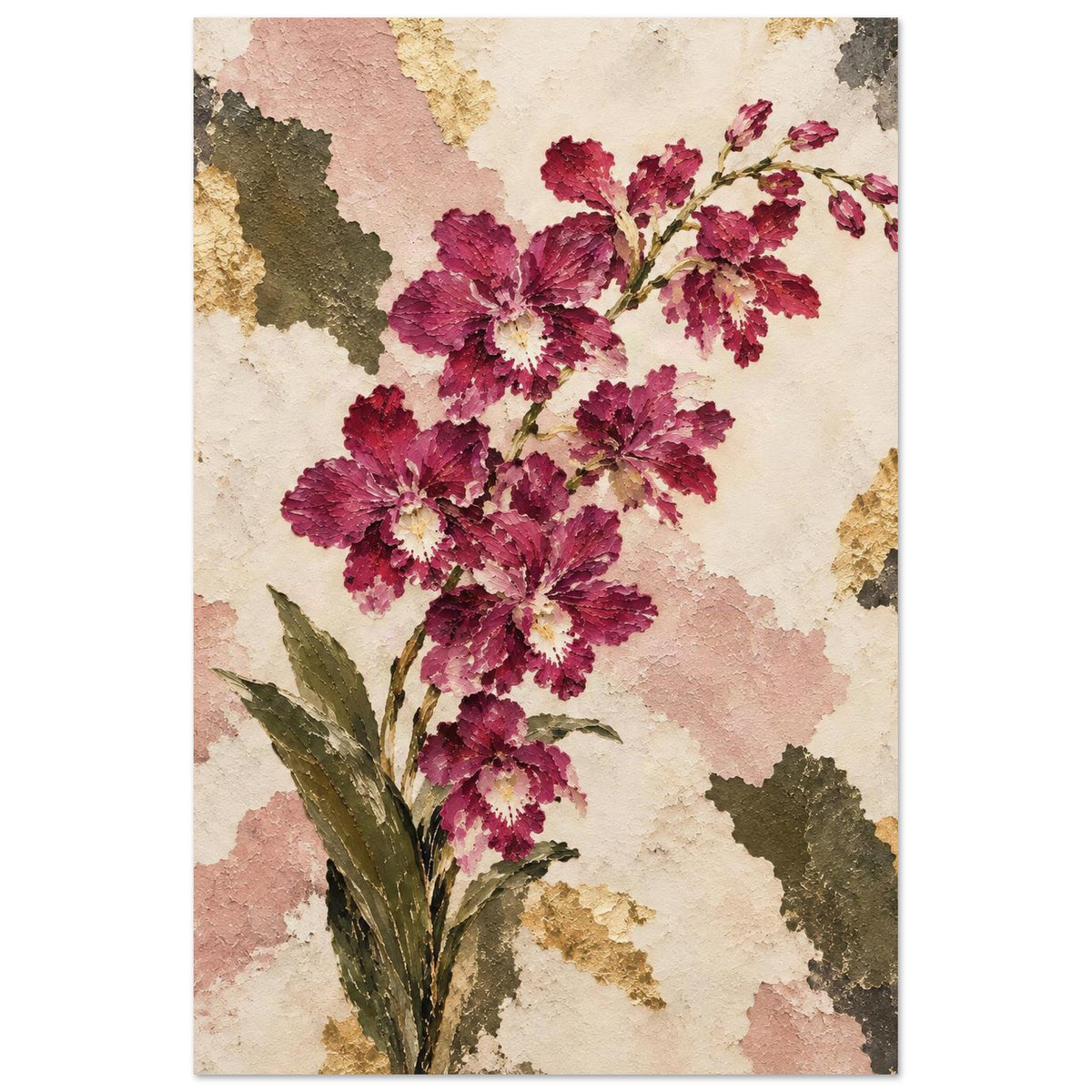 Cooktown Orchid Australian Native Flower Fine Art Poster 60x90 cm 24x36″