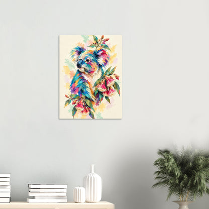 Koala Painted Australian Animal Fine Art Poster
