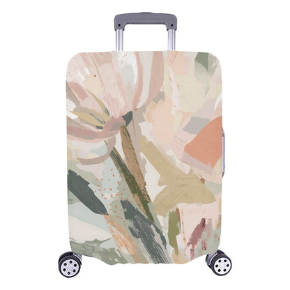 Abstract Floral Botanical Luggage Cover One Size ART00003 Luggage Cover (Large Size) (26"-28")