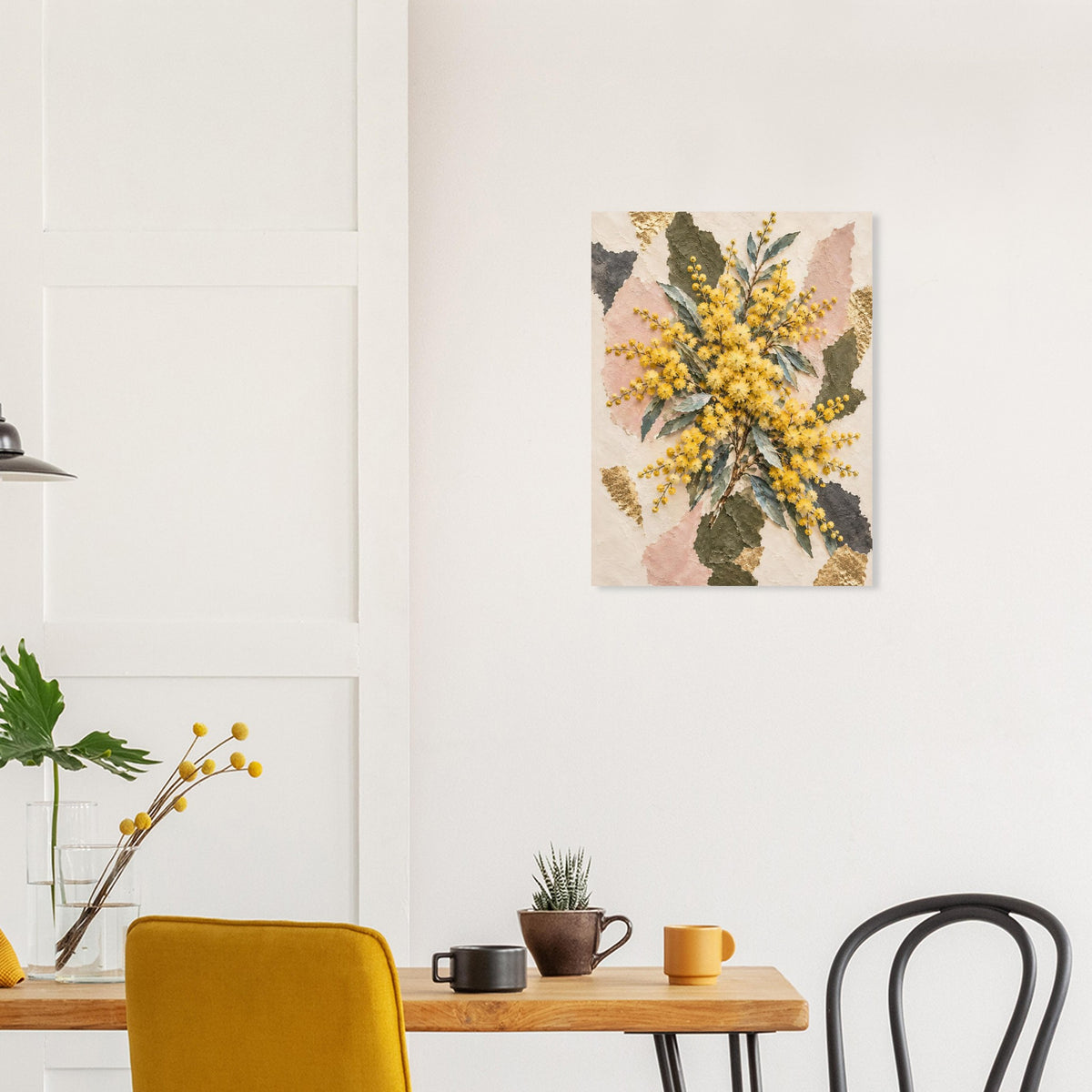 Golden Wattle Australian Native Flower Fine Art Poster