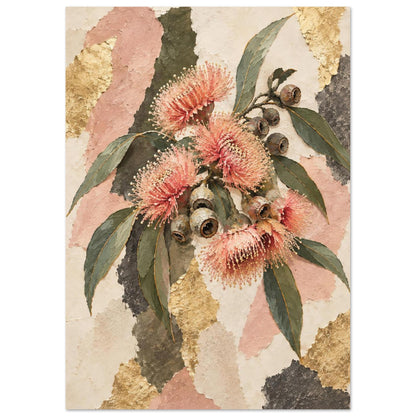 Flowering Gum Australian Native Flower Fine Art Poster A3 (29.7 x 42 cm)