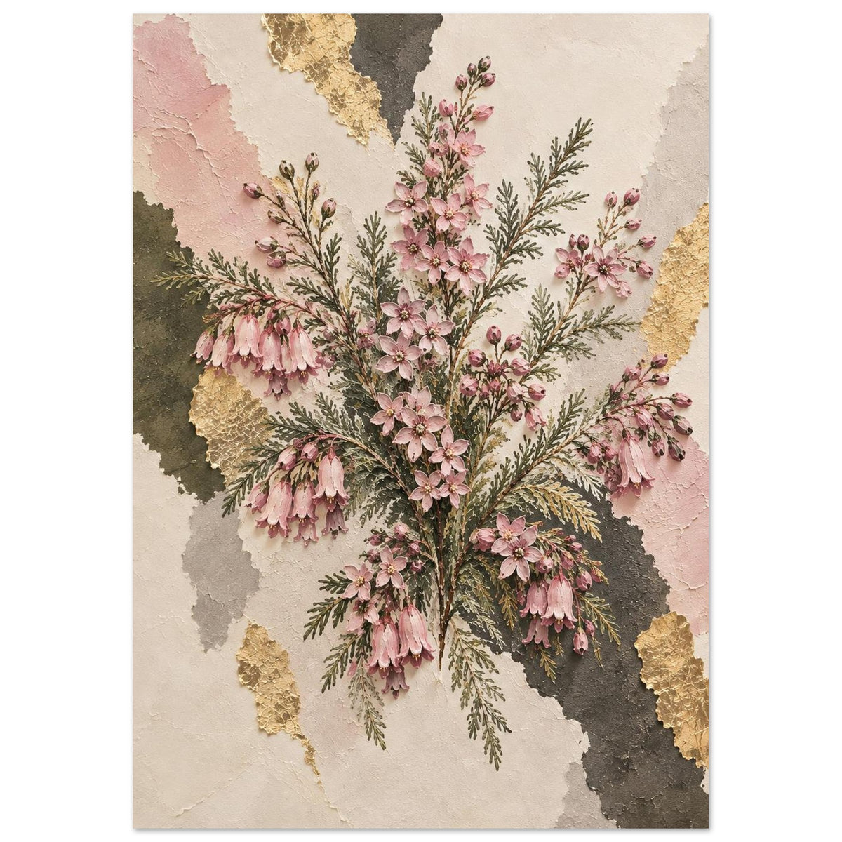 Boronia Australian Native Flower Fine Art Poster 21x29.7 cm 8x12"