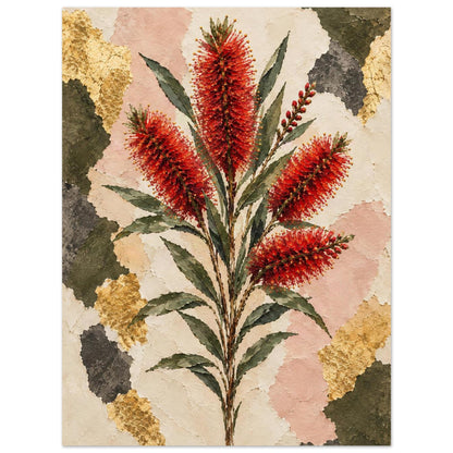 Bottlebrush Australian Native Flower Fine Art Poster 45x60 cm 18x24″