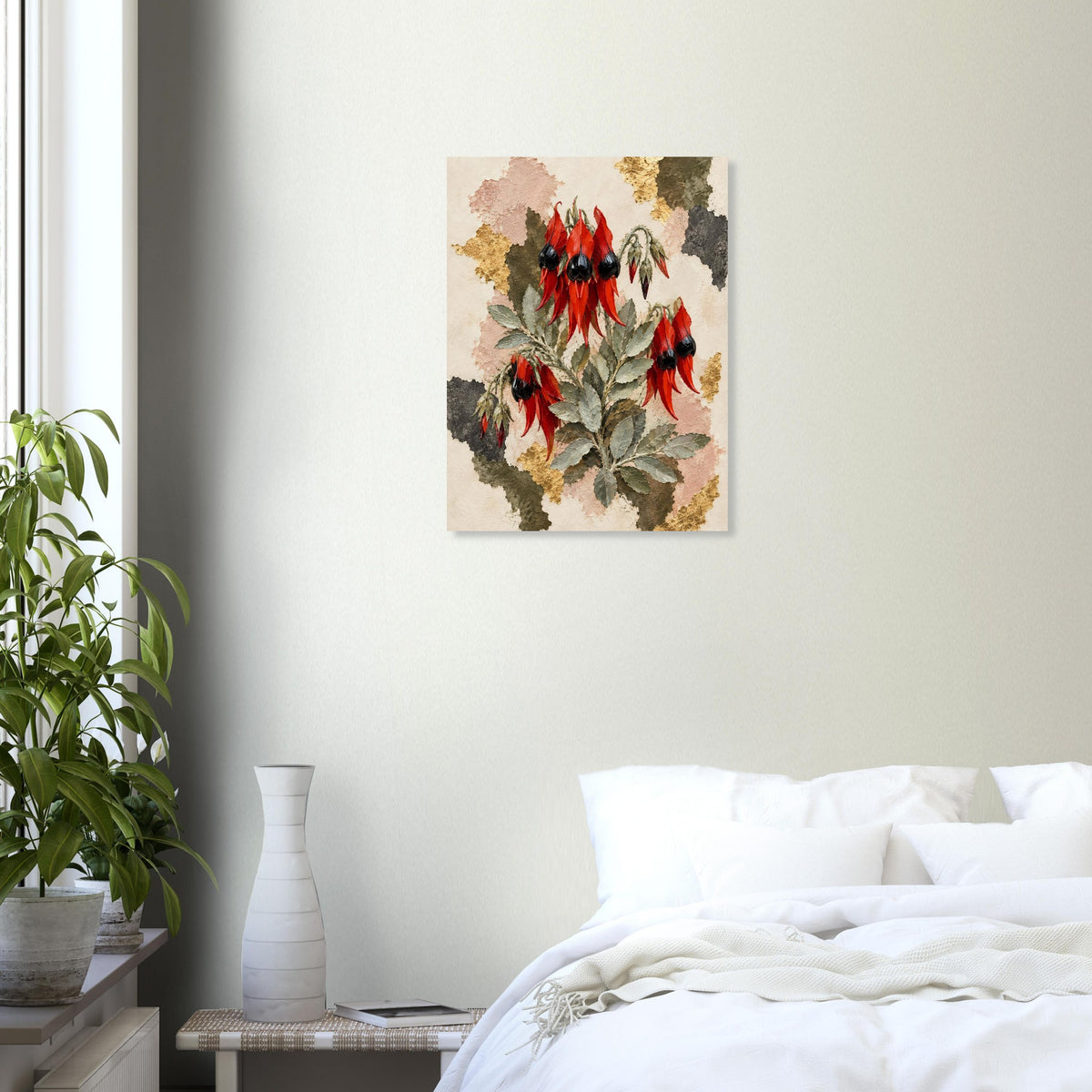 Sturt's Desert Pea Australian Native Flower Fine Art Poster