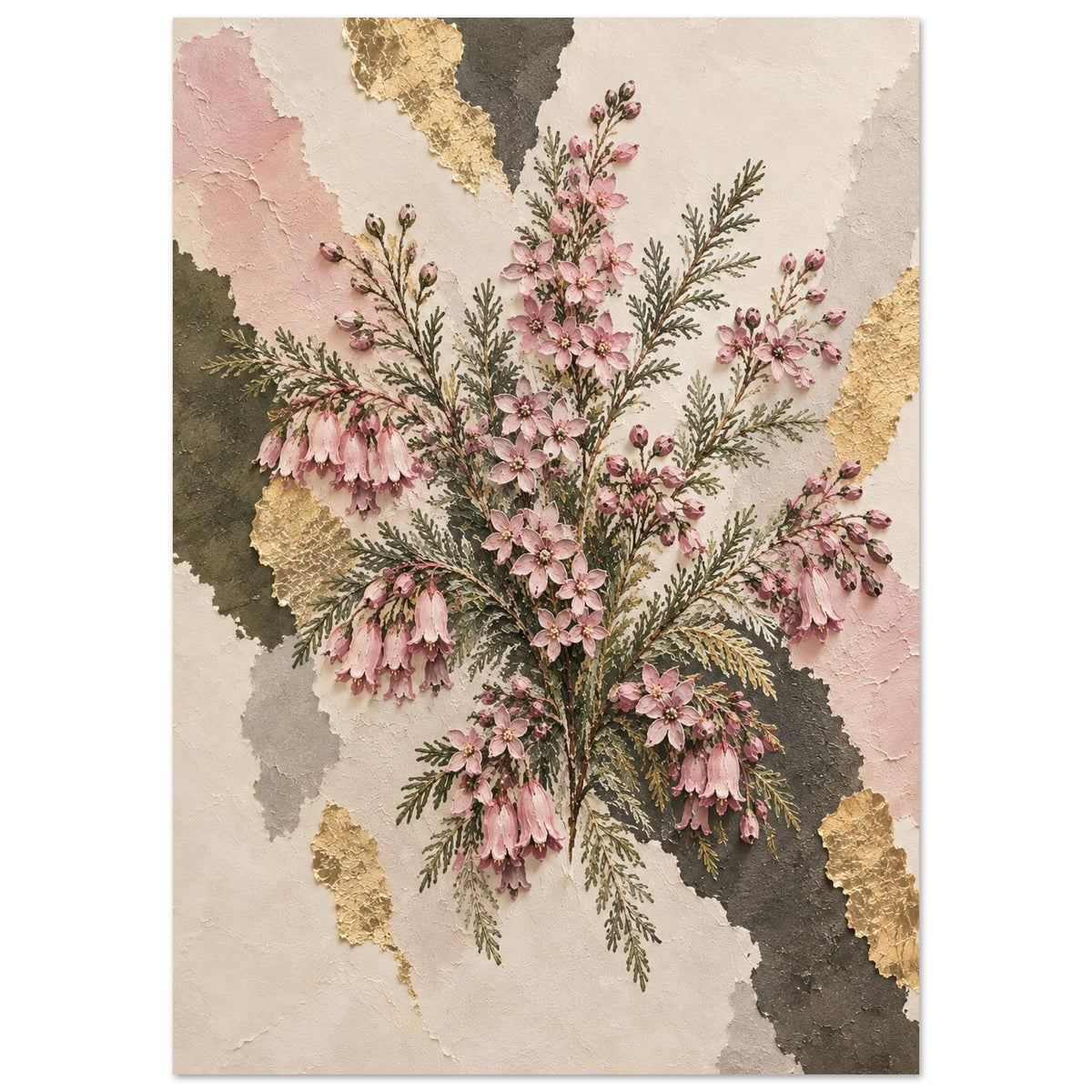 Boronia Australian Native Flower Fine Art Poster A1 (59.4 x 84.1 cm)